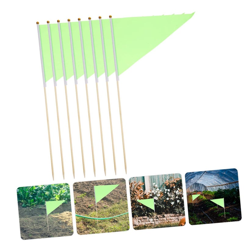 Green Lawn Marking Flags for Garden Construction Landscaping Plant and Sprinkler Identification 8Pcs - Image 4