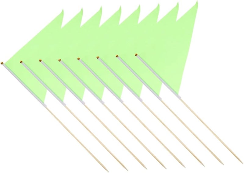Green Lawn Marking Flags for Garden Construction Landscaping Plant and Sprinkler Identification 8Pcs - Image 1
