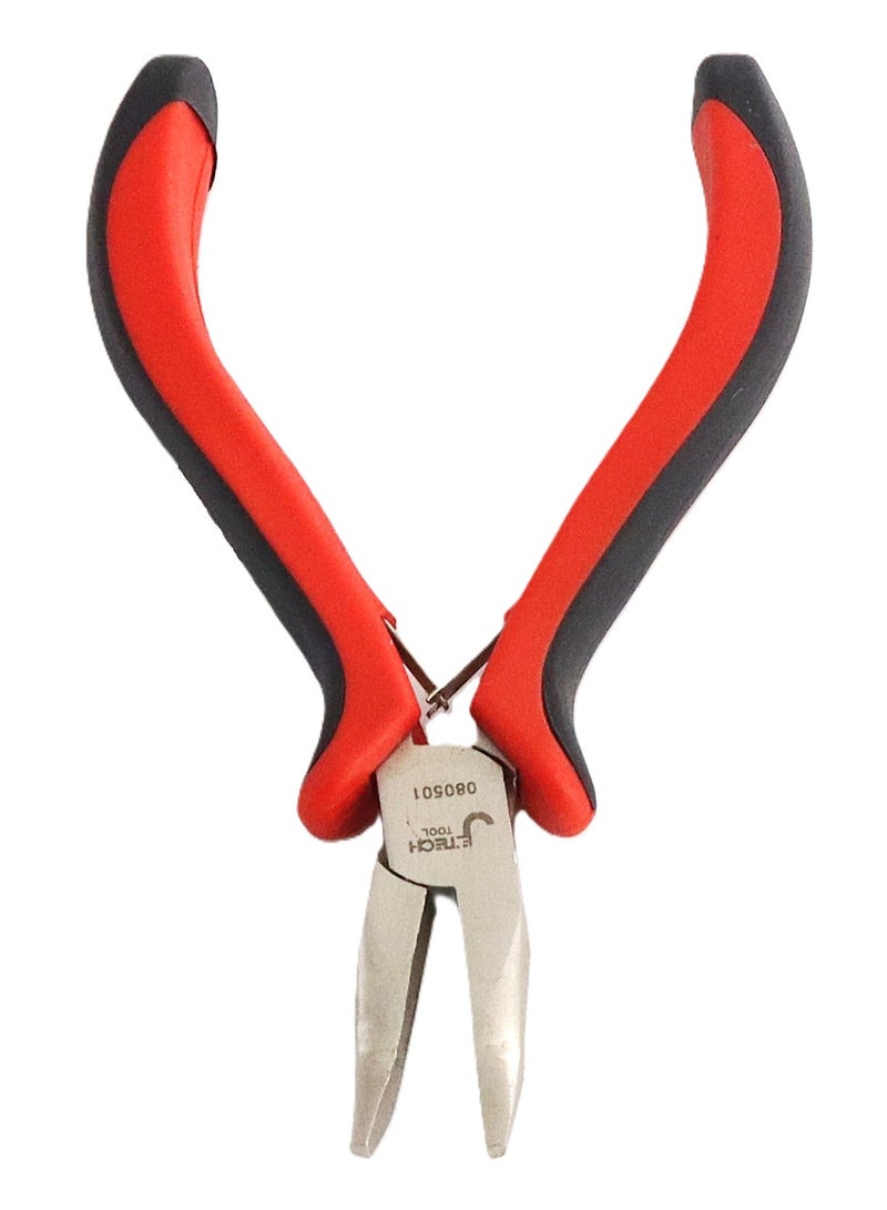 jetechtool Jetech Mini Bent Needle Nose Pliers, 5.2-Inch, Chrome Vanadium Steel, Soft Grip for Jewelry Making, Wire Wrapping and Object Gripping - MP-5E - Image 4