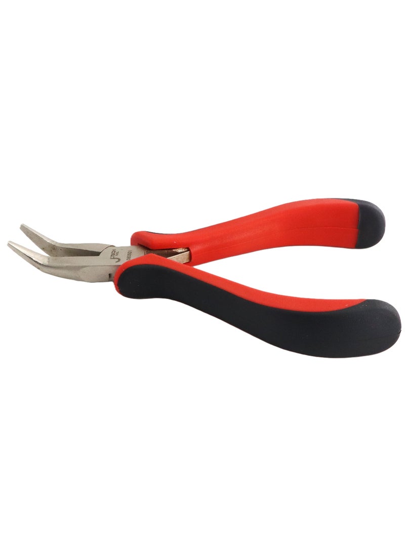 jetechtool Jetech Mini Bent Needle Nose Pliers, 5.2-Inch, Chrome Vanadium Steel, Soft Grip for Jewelry Making, Wire Wrapping and Object Gripping - MP-5E - Image 2