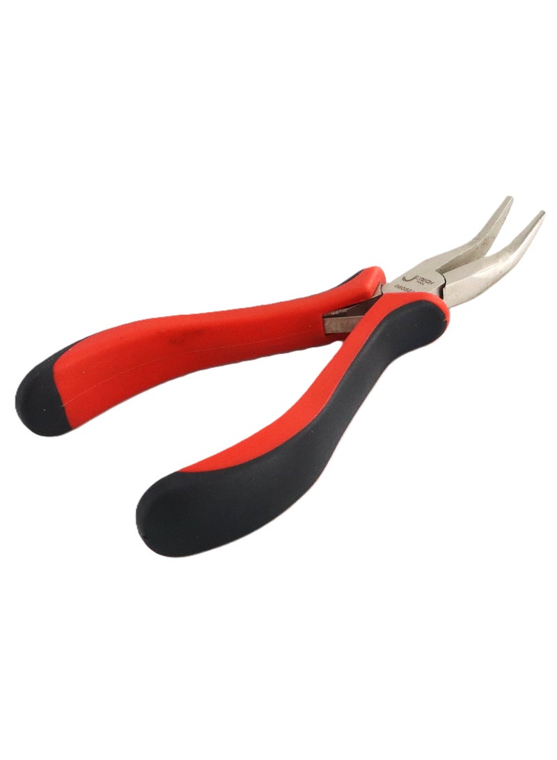 jetechtool Jetech Mini Bent Needle Nose Pliers, 5.2-Inch, Chrome Vanadium Steel, Soft Grip for Jewelry Making, Wire Wrapping and Object Gripping - MP-5E - Image 5
