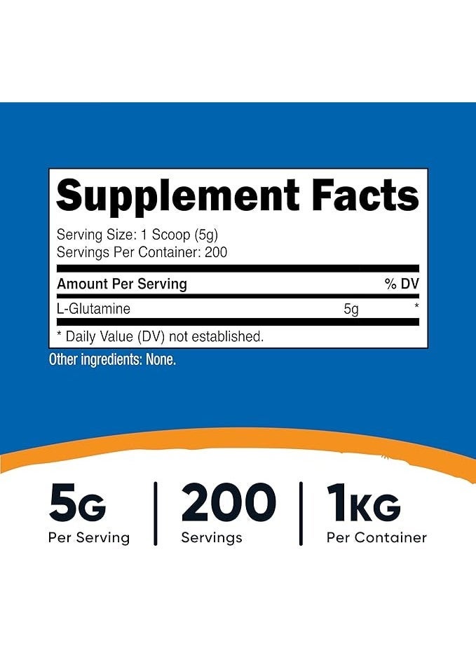 نوتريكوست، إل-جلوتامين، بدون نكهة، 35.7 أونصة (1 كجم) - Image 3