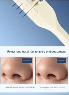 FUDIYA 6 pcs, nose hair razor trimmer rotary type small white man and lady's exclusive nose hair razor  - Image 5
