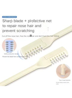 FUDIYA 6 pcs, nose hair razor trimmer rotary type small white man and lady's exclusive nose hair razor  - Image 3