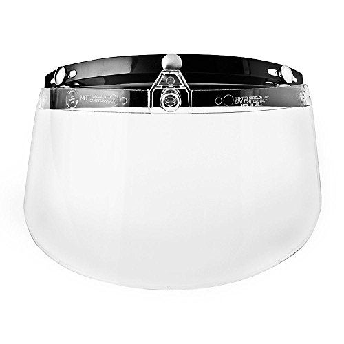 Raider 26-611-09 3 Snap Flip Shield for Raider Open Face Helmet (Clear) - Image 1