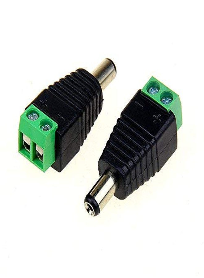 RIVER FOX 2 Set(2 x Male DC + 2 x BNC) 5.5mm x 2.1mm DC Power Connector, BNC Baloon Connector for Led Strip CCTV Security Camera Cable Wire Ends Plug Barrel Adapter - Image 2