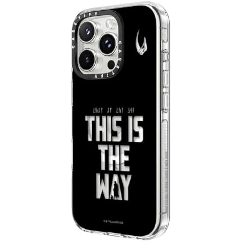 Casetify Clear iPhone 16 Pro Case 【Mandalorian Co-Lab/Not Yellowing / 6.6ft Drop Protection/Compatible with Magsafe】 - This is The Way - Black Case - Clear - Image 5