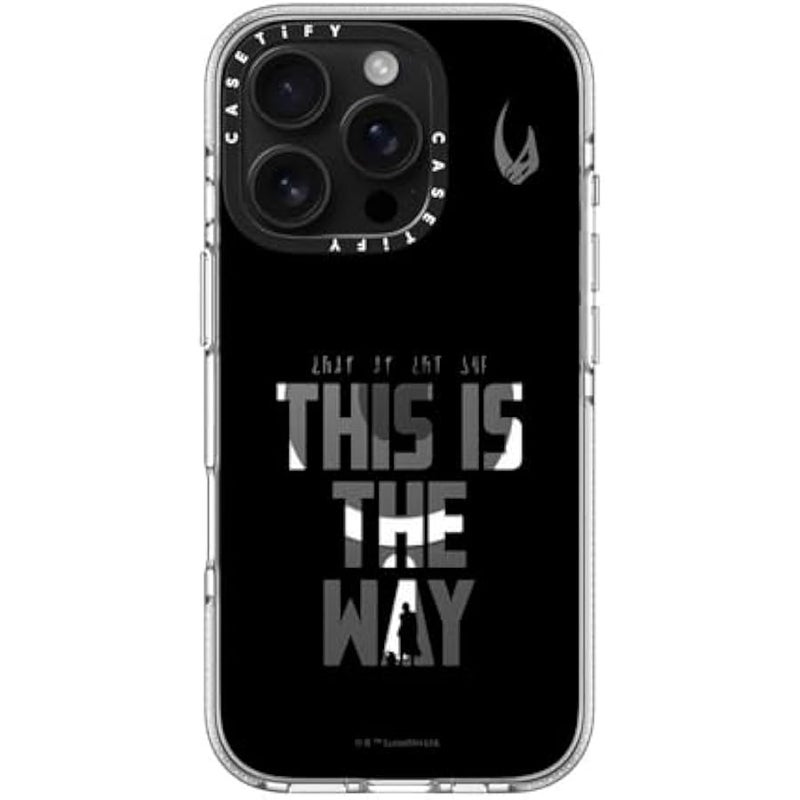 Casetify Clear iPhone 16 Pro Case 【Mandalorian Co-Lab/Not Yellowing / 6.6ft Drop Protection/Compatible with Magsafe】 - This is The Way - Black Case - Clear - Image 2