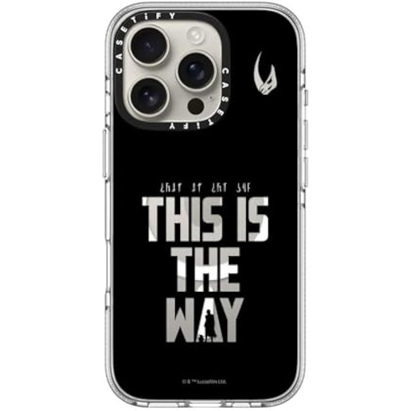 Casetify Clear iPhone 16 Pro Case 【Mandalorian Co-Lab/Not Yellowing / 6.6ft Drop Protection/Compatible with Magsafe】 - This is The Way - Black Case - Clear - Image 3