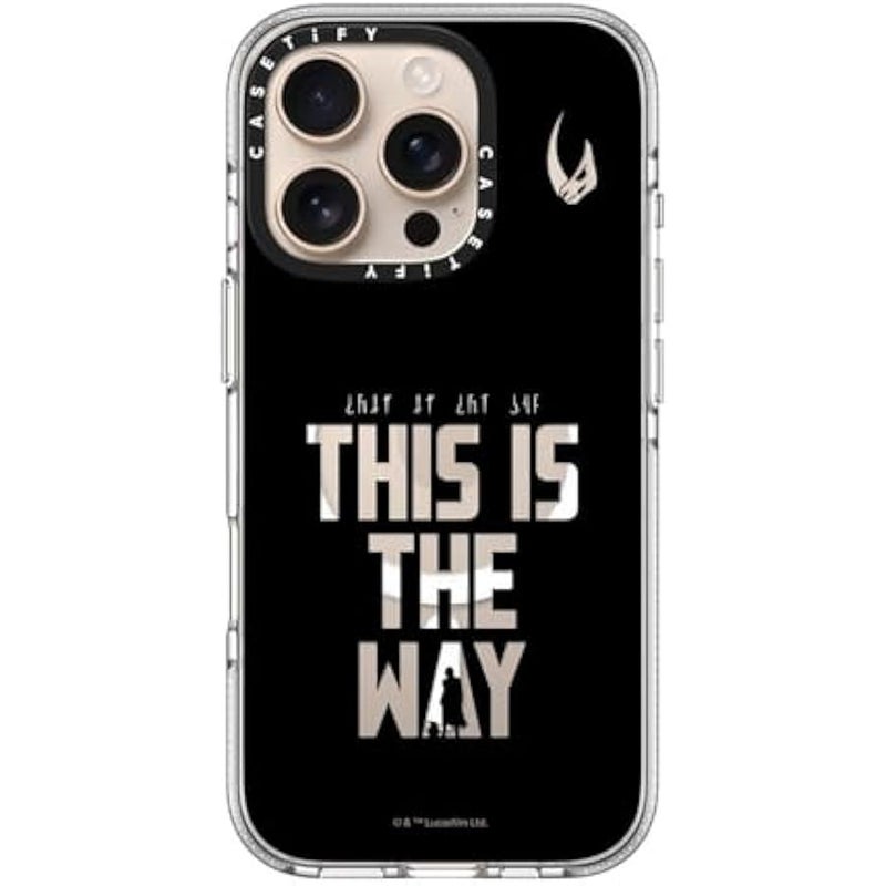 Casetify Clear iPhone 16 Pro Case 【Mandalorian Co-Lab/Not Yellowing / 6.6ft Drop Protection/Compatible with Magsafe】 - This is The Way - Black Case - Clear - Image 4