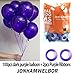 Jonhamwelbor Dark Purple Balloons 12 inch 100 Pack Deep Royal Purple Latex Balloons for Women Girl Birthday Baby Shower Wedding Bachelorette Party Decorations - Image 2