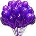Jonhamwelbor Dark Purple Balloons 12 inch 100 Pack Deep Royal Purple Latex Balloons for Women Girl Birthday Baby Shower Wedding Bachelorette Party Decorations - Image 4