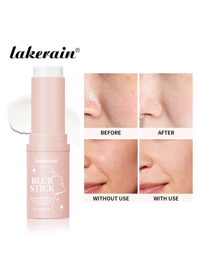 lakerain Blur Stick Instant Pore less Blur and Smooth Face Primer Pore Invisible Cream Balm Stick Pore Minimizer and Reducer Balm for Face Pores Tightening Moisturizing Conceals Pores Cream - Image 2