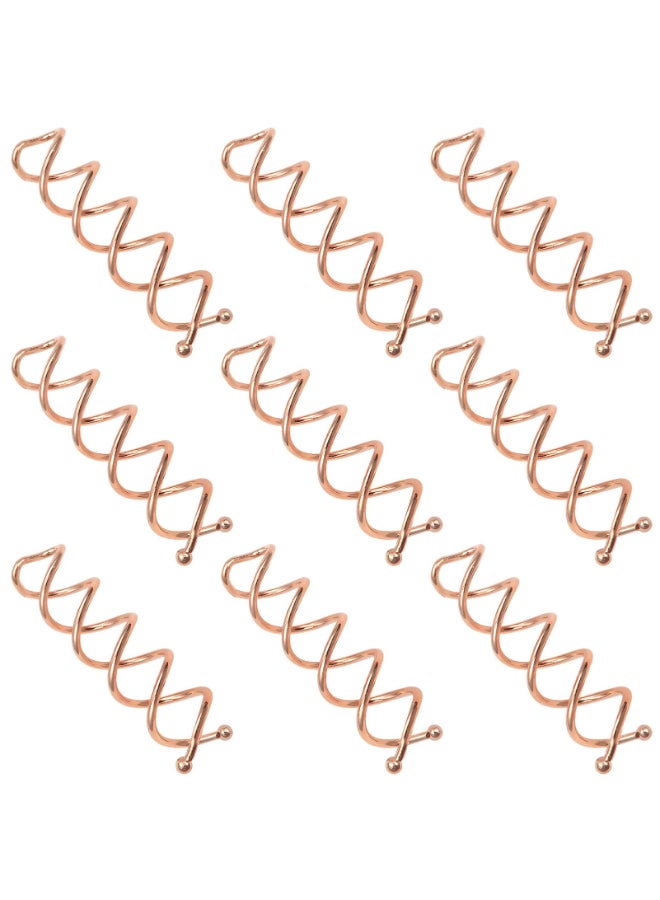 TUUXI 10 pcs Spiral Bobby Hair Pins Rose Gold Hair Screws Hair Twister Alloy Hair Accessories for Women Fast Bun Thick Hair Style - Image 3