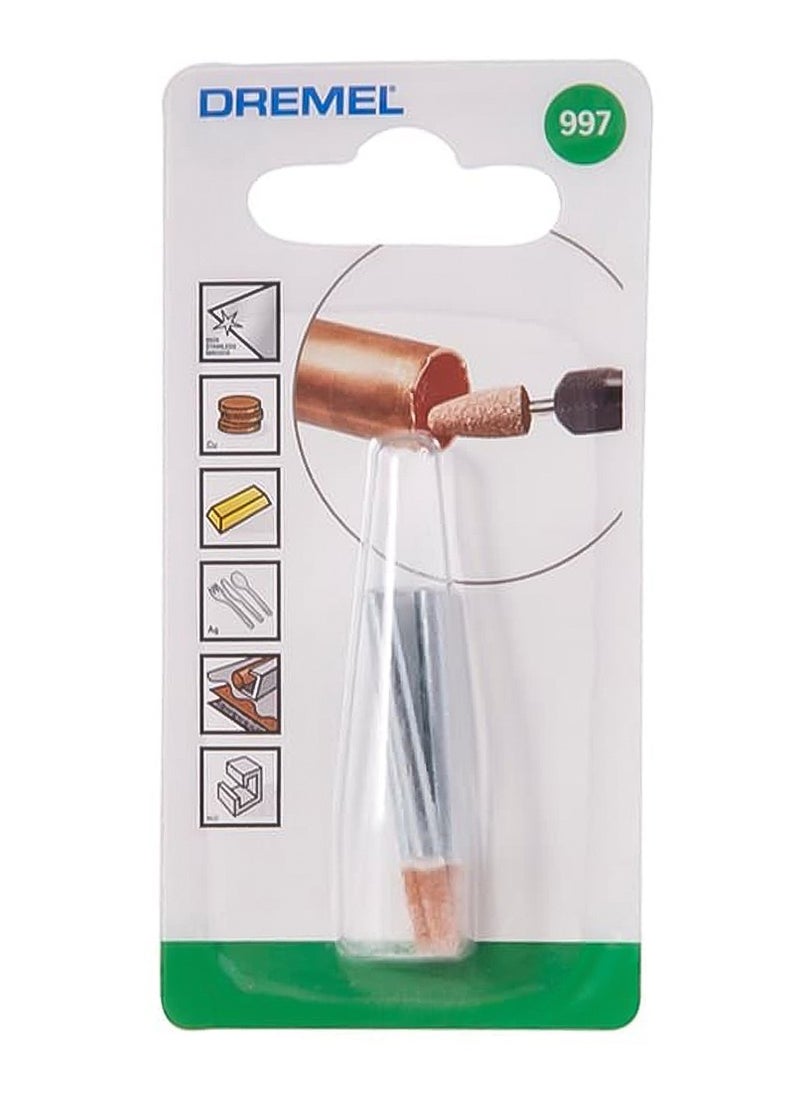 DREMEL Dremel 997 Aluminum Oxide Grinding Stone (3.2 mm, Pack of 3) 