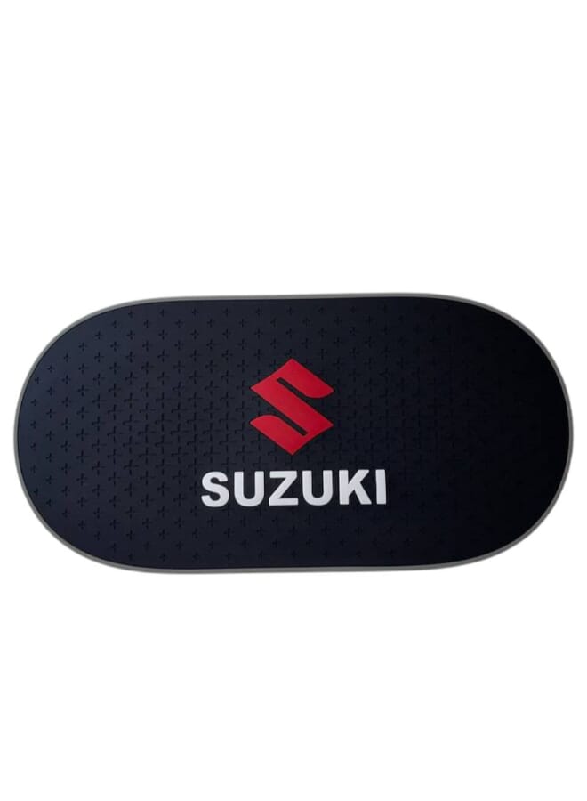 بادة تابلـوه PVC غير قابلة للانزلاق – تثبيت محكم للموبايل والمفاتيح والنظارات – مقاومة للحرارة وبدون أثر سهل التنظيف وإعادة الاستخدام-بشعار سوزوكي - Image 1