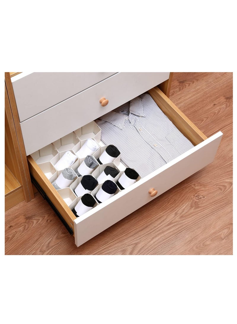 Arabest Drawer Organizer-Divider-Sock-Belt-Scarf-Underwear-56 Slots Total-Set/2  - Image 4