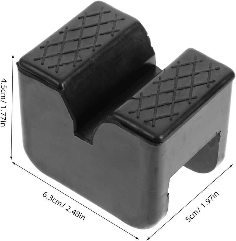 PRETYZOOM 4PCS Car Jack Support Pads Rubber Lift Tray Pads for Vehicle Support for Floor Suitable for RVs and Automobiles - Image 2