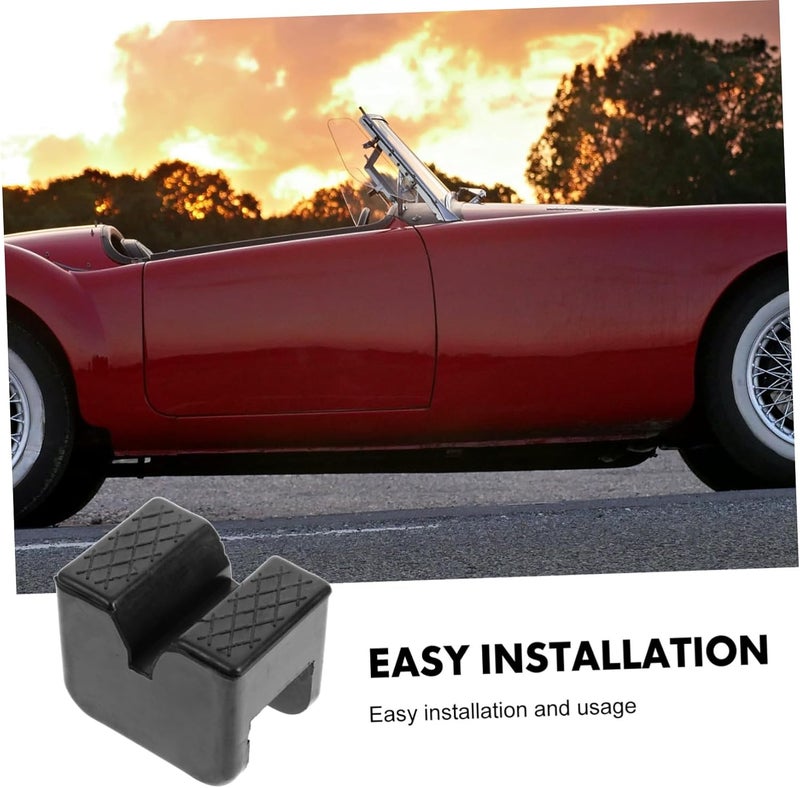 PRETYZOOM 4PCS Car Jack Support Pads Rubber Lift Tray Pads for Vehicle Support for Floor Suitable for RVs and Automobiles - Image 3