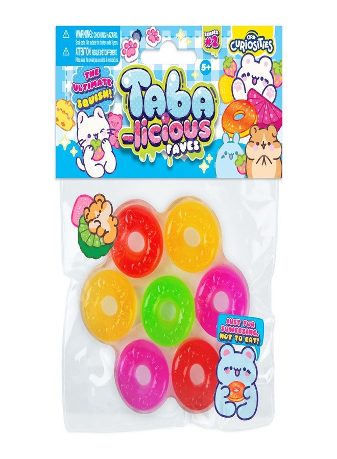 The Orb Factory ORB Tabalicious Faves TABA Squishy Food Gummy Rings Candy Toy - Soft, Sticky Play Food TABA Squishies to Squish, Squeeze - Fun Stress Relief - Kawaii Sensory Fidget Toys and Gifts for Kids and Adults - Image 4