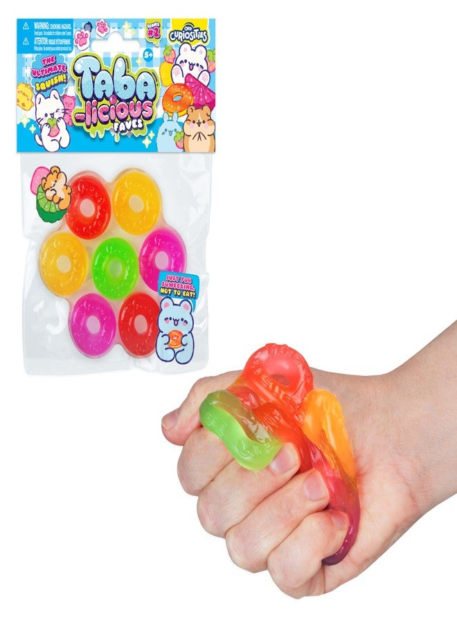 The Orb Factory ORB Tabalicious Faves TABA Squishy Food Gummy Rings Candy Toy - Soft, Sticky Play Food TABA Squishies to Squish, Squeeze - Fun Stress Relief - Kawaii Sensory Fidget Toys and Gifts for Kids and Adults - Image 1