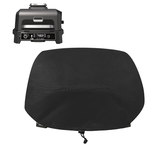 Raweao Cover Fit for Ninja Woodfire Pro XL Outdoor Grill 600D Oxford Cover for Ninja XL Pro Grill Waterproof Dustproof Electric BBQ Cover Compatible with OG850OG951 Series Black - Image 1