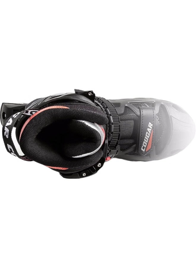 Cougar Adult Adjustable Full-Flash Roller Skates, Flat Floral Casual Dual-Use Inline Skates, Black, Xl Size - Image 2