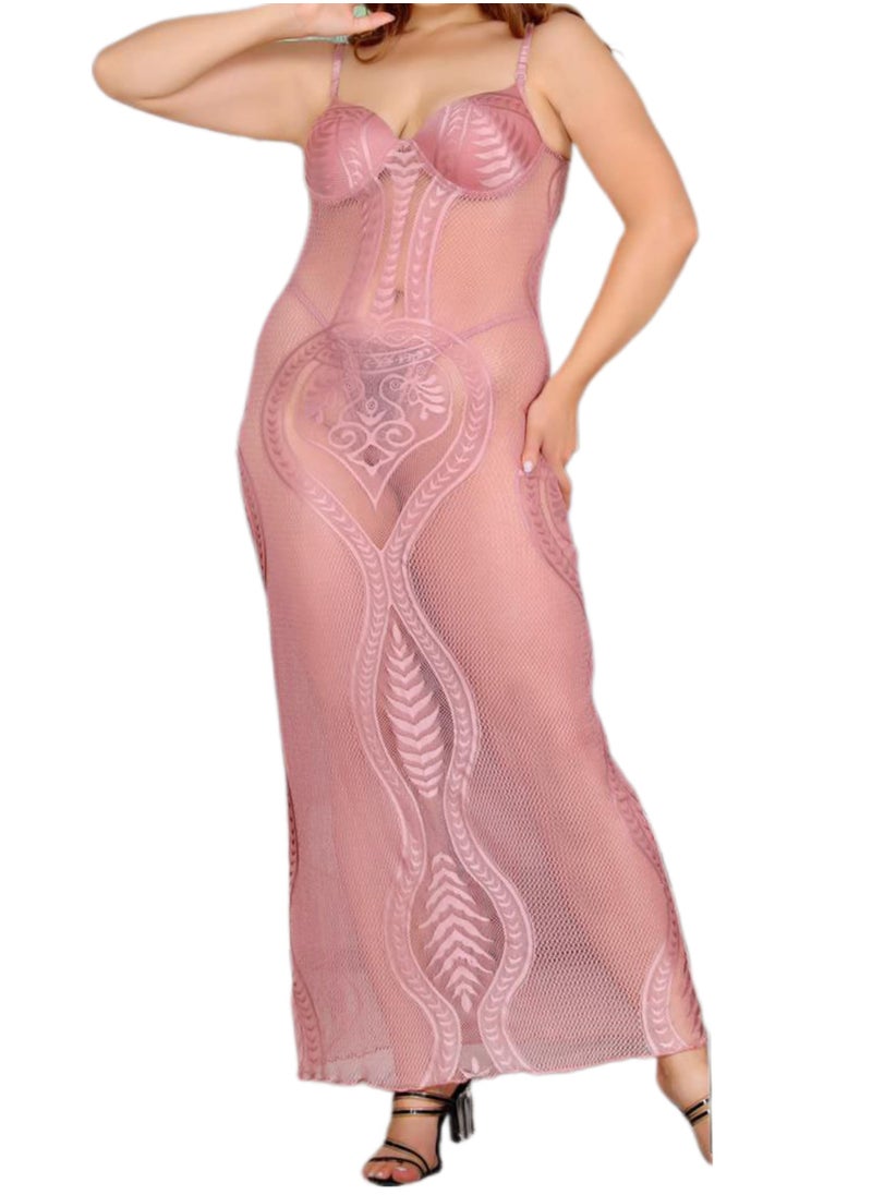 Generic - Lingerie Babydoll Playsuit 925 Cashmere - Image 1