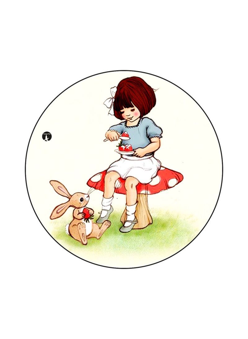 RKN A Girl Mouse Pad White