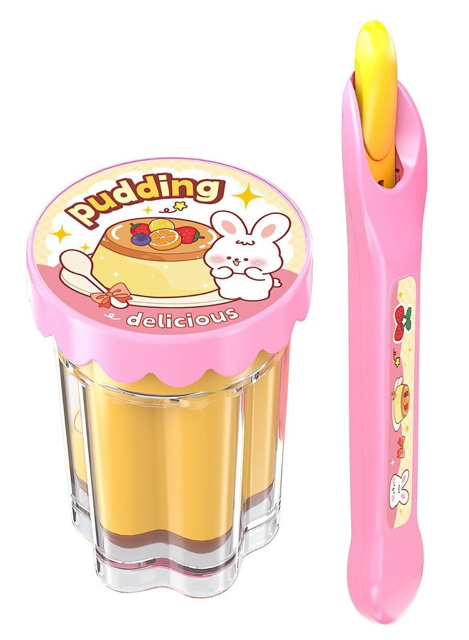 ZOENMG Pudding Feeding Toys for Dolls (1-Pack), Pretend Play Food for 3 4 5 6 7 8 Year Old Girls, Perfect for Doll Role Play,Easter Basket Stuffers Fillers Gifts,Easter Bunny Theme - Image 1