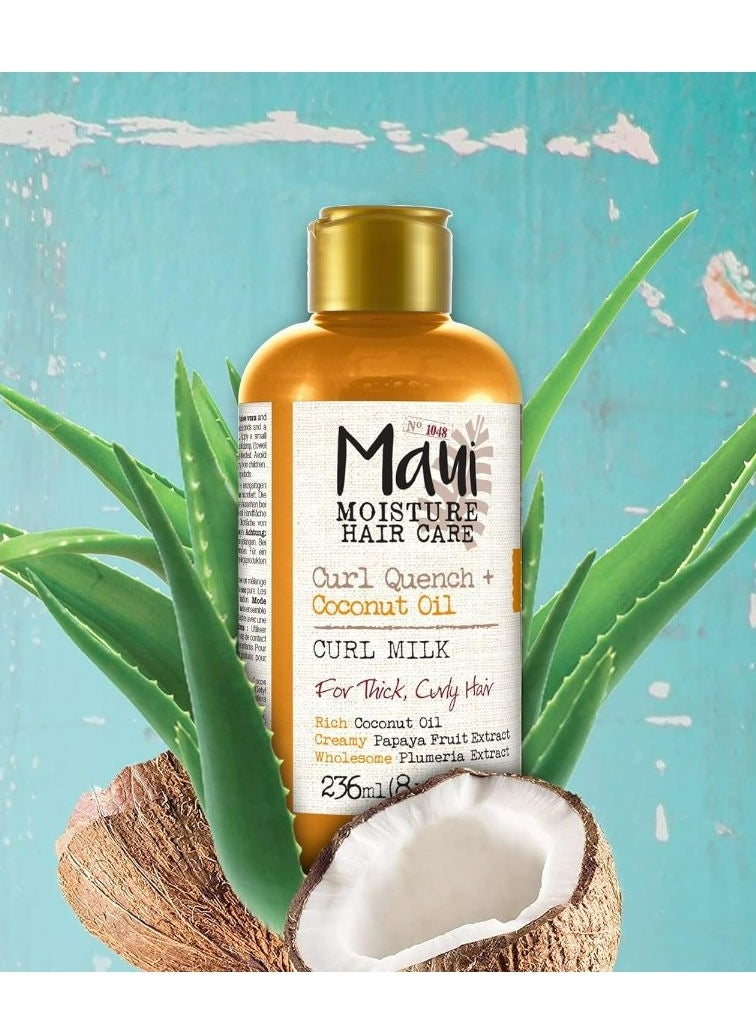 MAUI MOISTURE Curl Quench And Coconut Oil Curl Milk 236ml  - Image 1