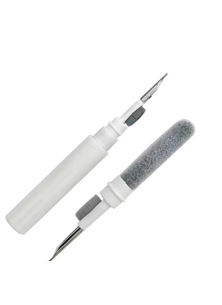 Generic Cleaning Set for Airpods Pro 1 2 3 Multifunctional Cleaning Pen with Soft Brush Flocked Sponge for Bluetooth Headphone Case Cleaning Tool White 