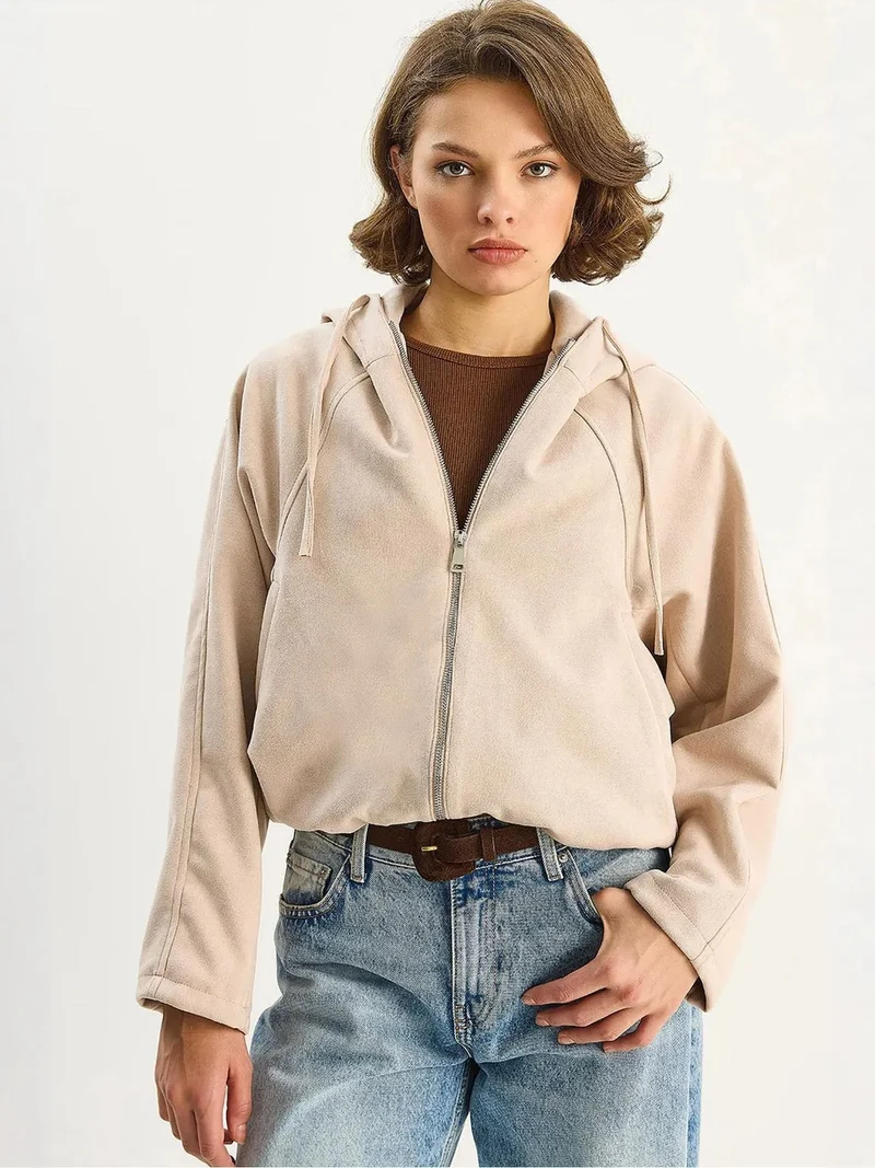 LUCCI Hooded Zipper Jacket