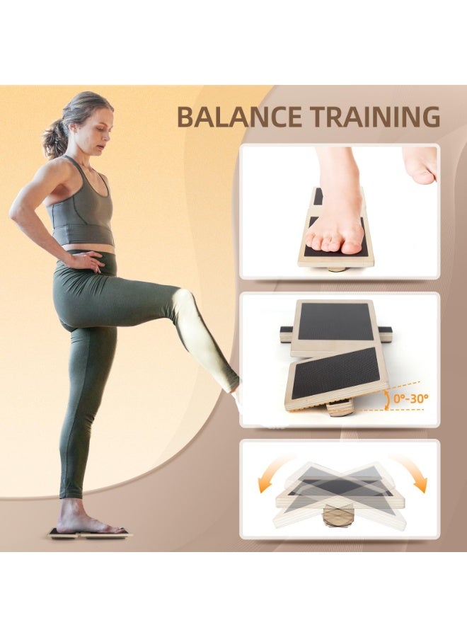 Arabest Ankle Balance Board Foot Strengthener Trainer for Sprained Ankle, Stability Exercises, Physical Therapy, Plantar Fasciitis Relief, Posture Correction, Balance Training, Anti Slip Wobble Board - Image 3