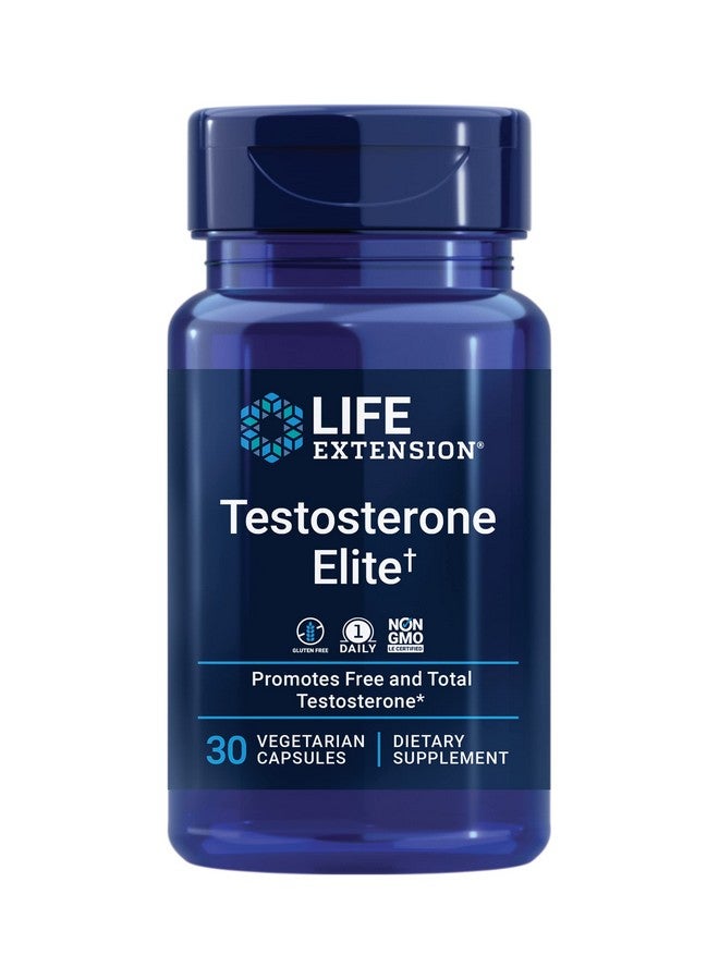 لايف إكستنشن Life Extension Testosterone Elite - مكمل غذائي لدعم إنتاج هرمون التستوستيرون للرجال - مع اللوتولين ومستخلص بذور الرمان والكاكاو - خالٍ من الجلوتين وغير معدّل وراثيًا ونباتي - 30 كبسولة - Image 1
