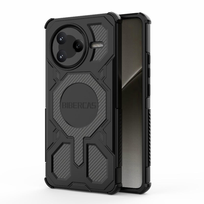 BIBERCAS For Redmi K80 Real Color Series Magsafe Shockproof Phone Case(Black) - Image 1