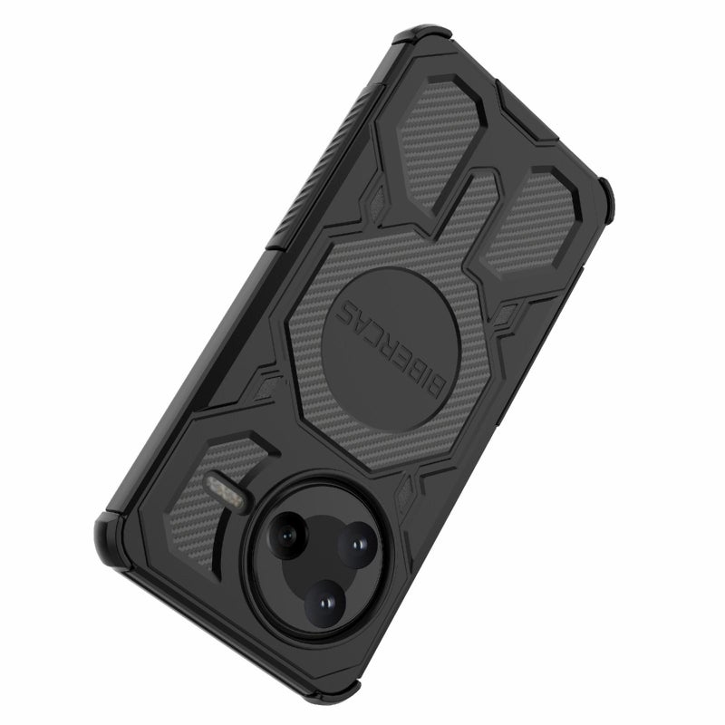 BIBERCAS For Redmi K80 Real Color Series Magsafe Shockproof Phone Case(Black) - Image 4