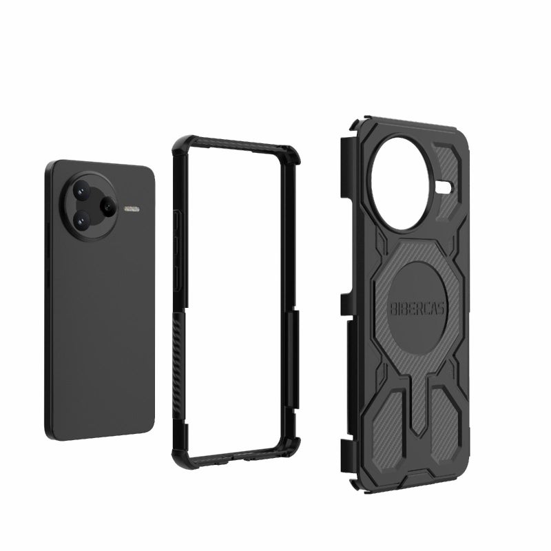 BIBERCAS For Redmi K80 Real Color Series Magsafe Shockproof Phone Case(Black) - Image 5