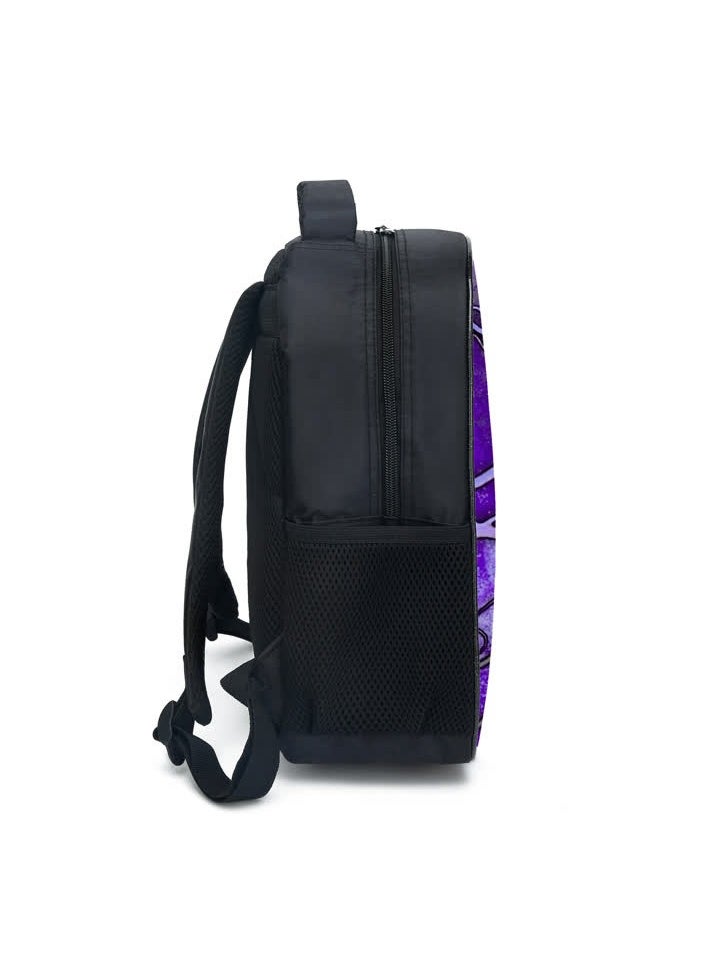 Smiling critters smiling animal purple cat primary and secondary school student schoolbag children's backpack backpack,Smiling Animals Three-piece Set 04