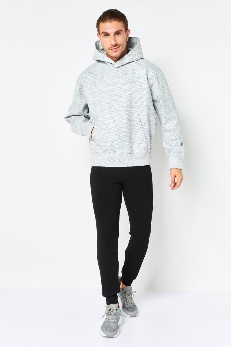 Nike Men Oversized Fit Long Sleeve Outdoor Hoodie, Heather Grey - Image 3
