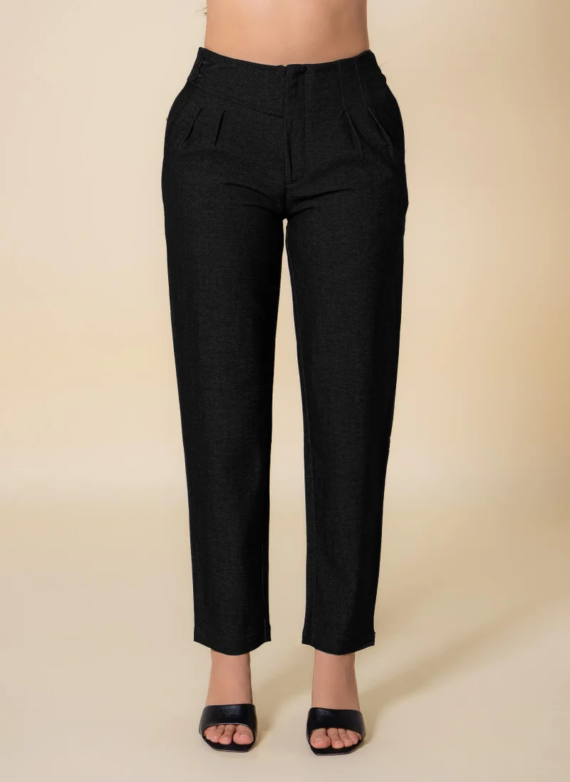 SHAPES SLIM JOGGER-WASIT TEXTURED TROUSERS