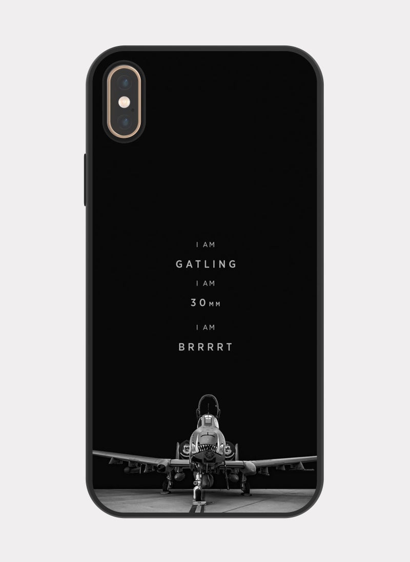 بكسلات كفر ايفون اكس ماكس طائرة حربية رمادي - Image 1