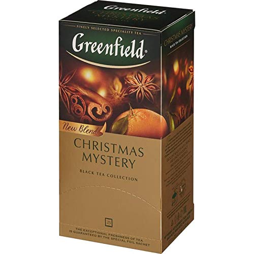 Greenfield Christmas Mystery Black Tea Fruit & Herbal Collection 25 Teabags The Execptional Freshness Of Tea Is Guranteed By The Special Foil Sachet - Image 4