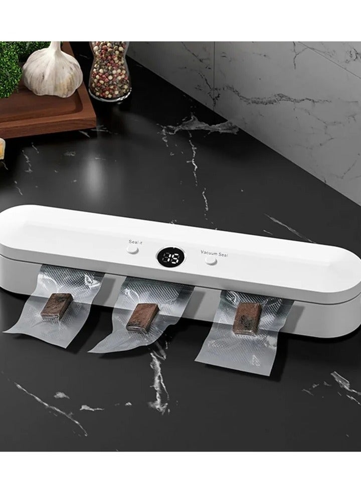 Vacuum Sealer Food Vacuum Sealer Machine Automatic Food Vacuum Sealer for Food Preservation Sealing Packing System Fresh Modes for All Saving needs Easy - Image 3