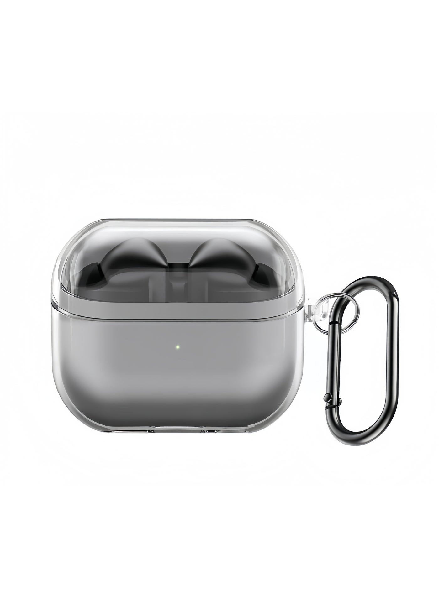 Samsung Galaxy Buds 3 Case & Galaxy Buds 3 Pro Case, Clear Case with Carabiner, Premium TPU Cover, Wireless Charging, Headphone Accessories