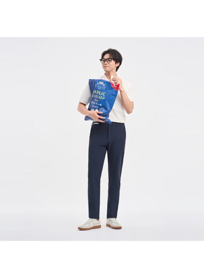 Joeone Men's Casual Pants Men'ssummer Thin Easy Care Ice Silk Pants Men - Image 1