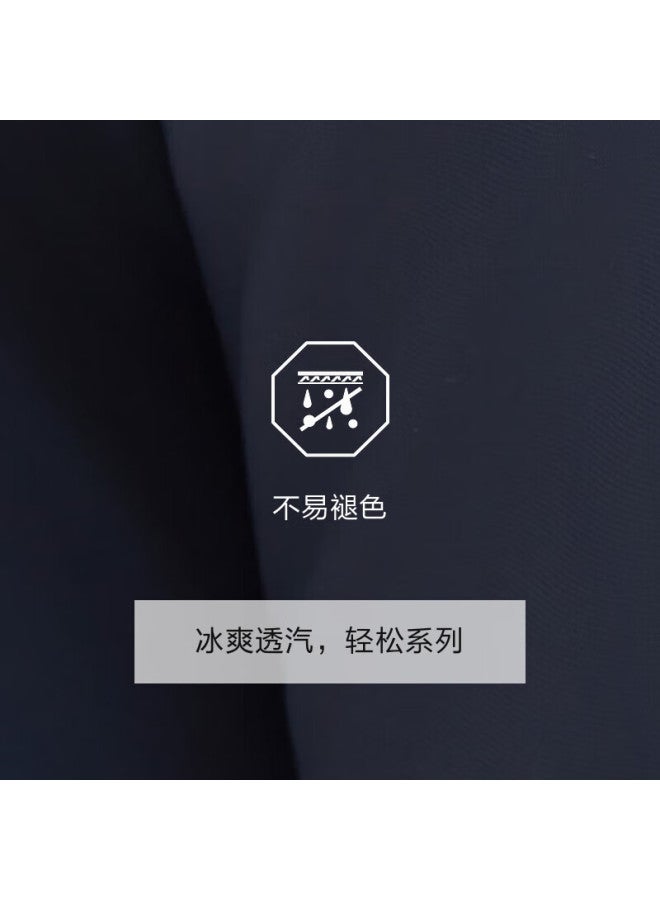 Joeone Men's Casual Pants Men'ssummer Thin Easy Care Ice Silk Pants Men - Image 5