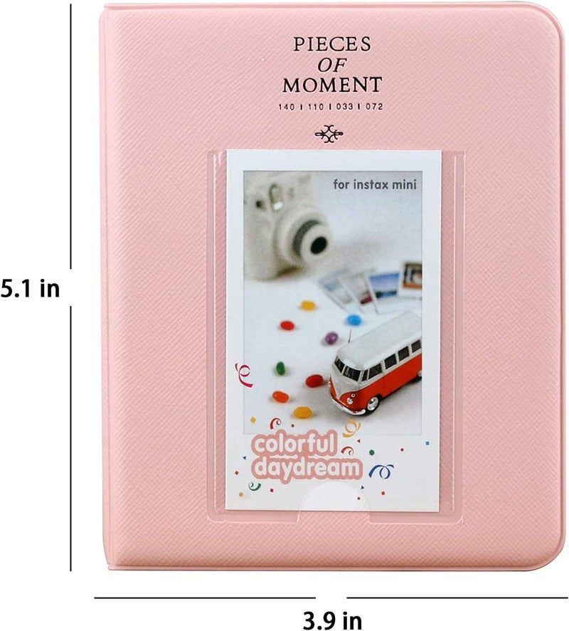 Stela [Instax Mini 64 Page Photo Album] Pieces of Moment Book Album Compatible for Films of Fujiflm Instax Mini 7s 8 8+ 9 25 26 50s 70 90 10 11 30 55 20 50 7 LiPlay & Hello Kitty (Pink) - Image 2