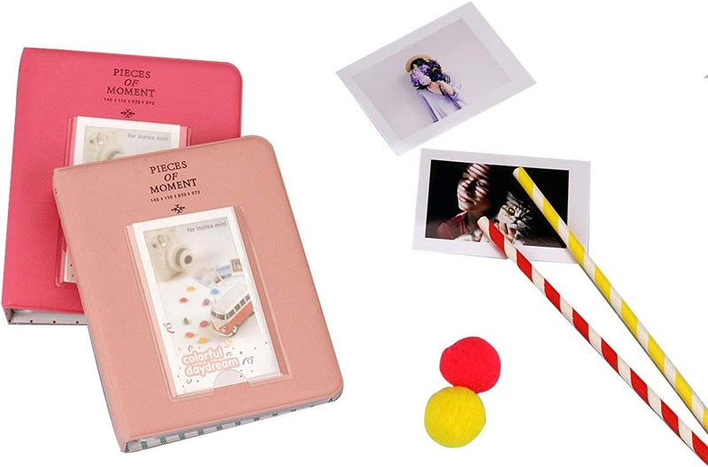 Stela [Instax Mini 64 Page Photo Album] Pieces of Moment Book Album Compatible for Films of Fujiflm Instax Mini 7s 8 8+ 9 25 26 50s 70 90 10 11 30 55 20 50 7 LiPlay & Hello Kitty (Pink) - Image 4