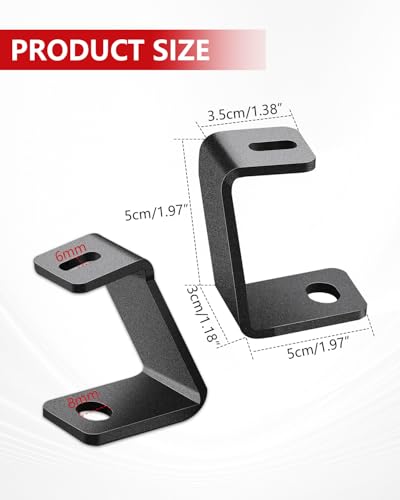 NORTHYUN F150 Ditch Light Brackets Hood LED Light Mount Bracket A-Pillar Pod Lights Mount Compatible with F150 Raptor 2017-2023 F150 2015-2023 - Image 2